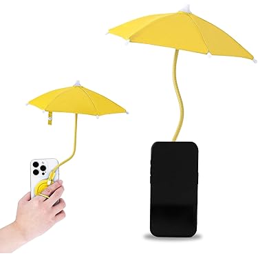 A mini umbrella phone accessory