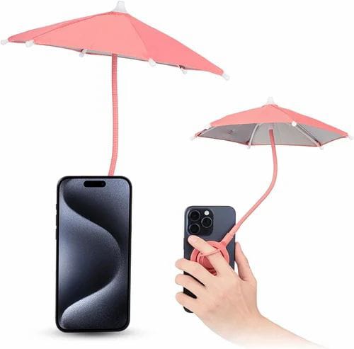 A mini umbrella phone accessory