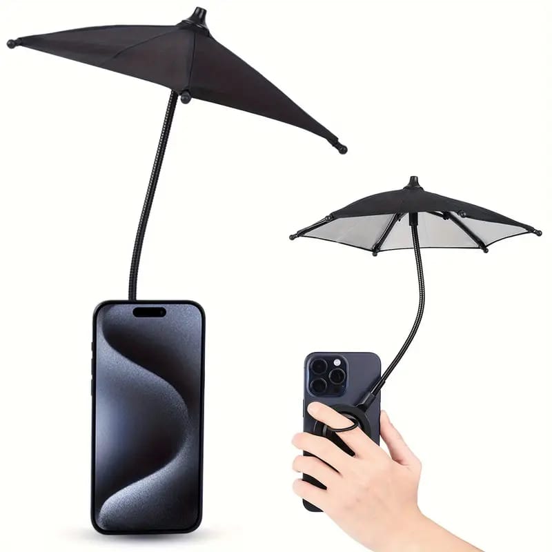 A mini umbrella phone accessory