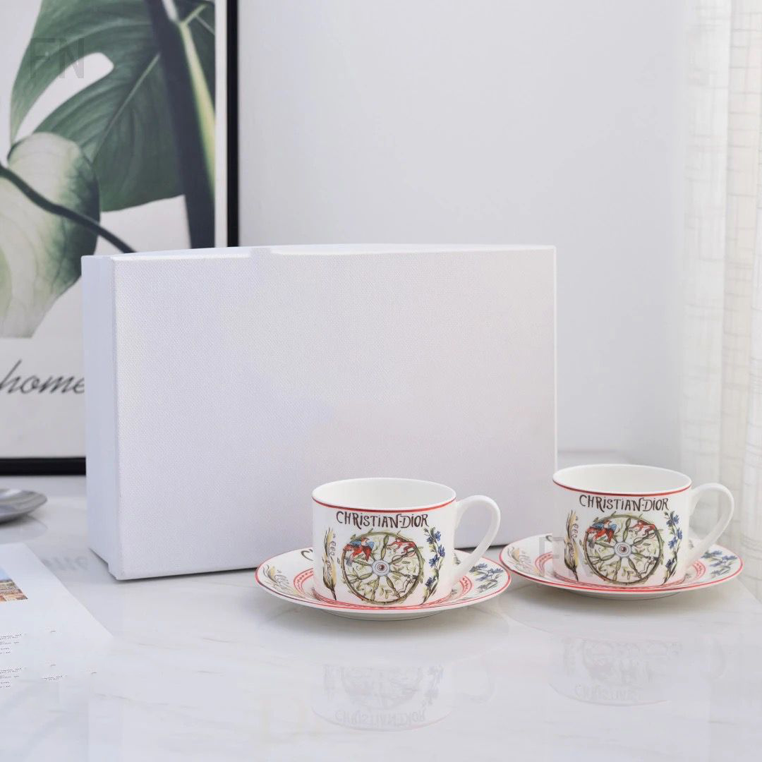 Christian Dior Luxury Porcelain Cup & Saucer Set Blend Gifts
