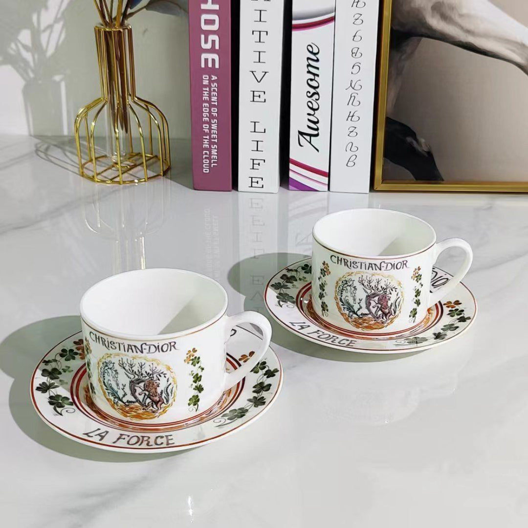 Christian Dior Luxury Porcelain Cup & Saucer Set Blend Gifts