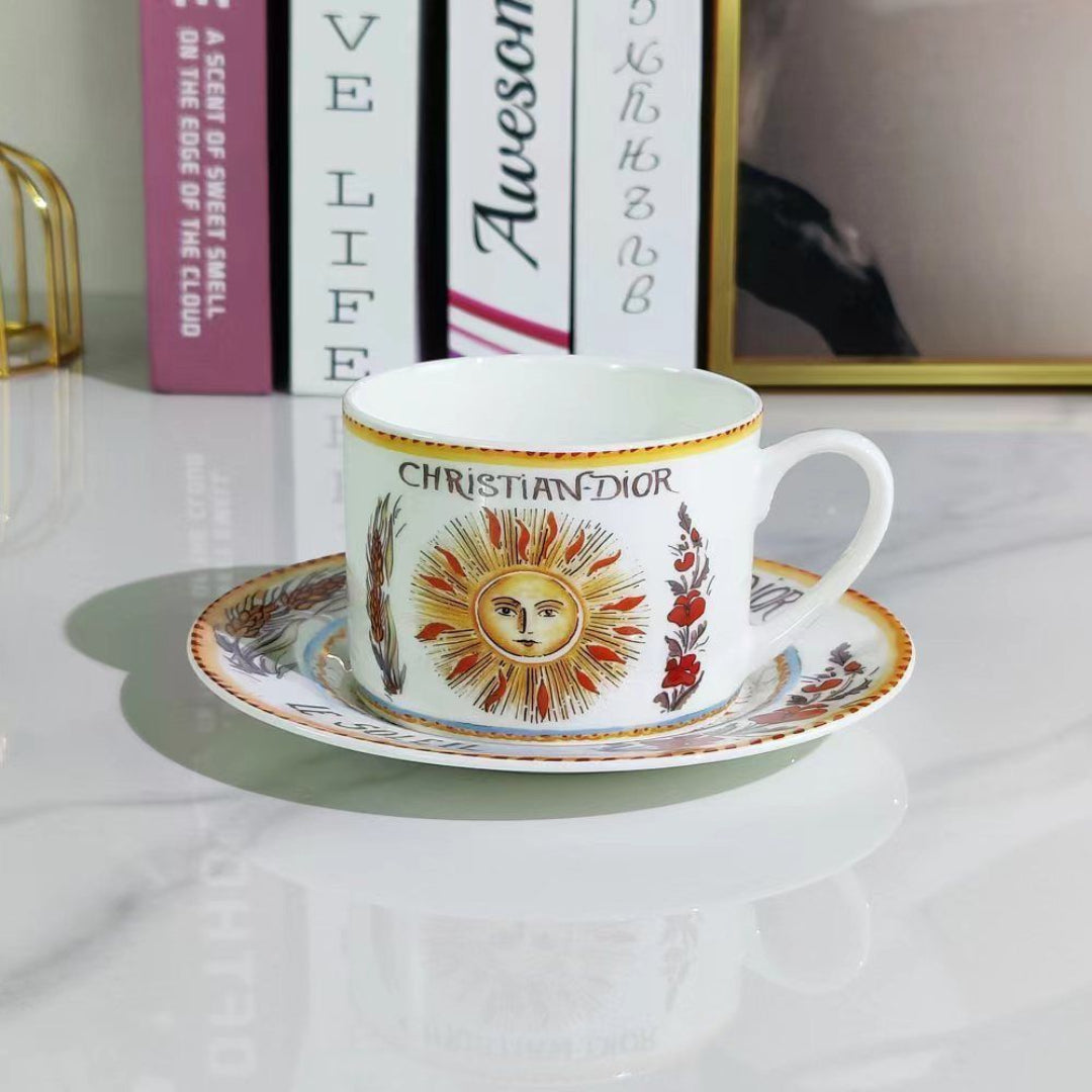 Christian Dior Luxury Porcelain Cup & Saucer Set Blend Gifts