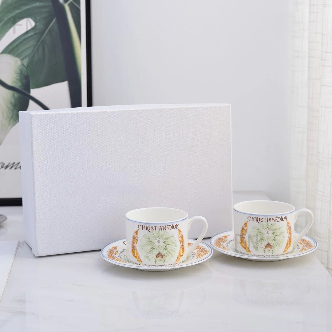 Christian Dior Luxury Porcelain Cup & Saucer Set Blend Gifts