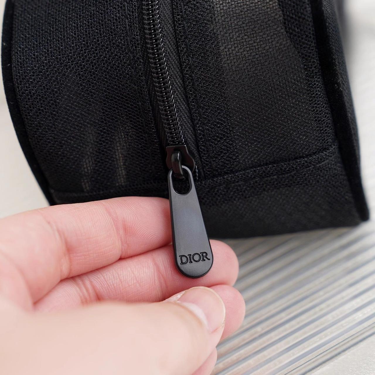 Dior Black Raglan Mesh Velvet Cosmetic Bag Blend Gifts