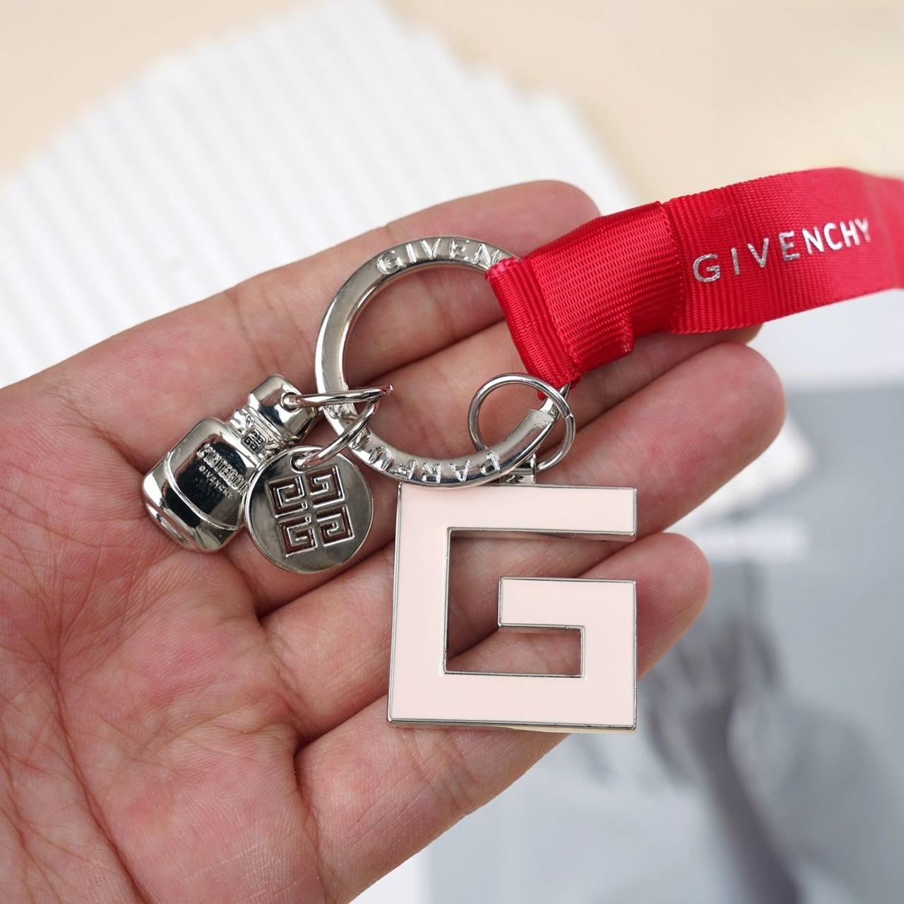 Givenchy Pink Metal Keychain