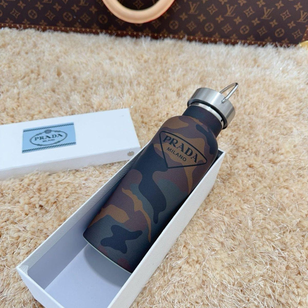 PRADA Camouflage Stainless Steel Thermal Bottle