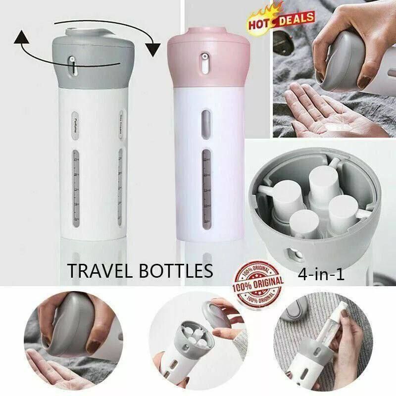 4-in-1  Travel Dispenser Bottles