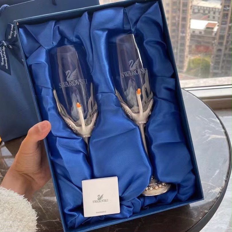 Swarovski Champagne glass (2) - Crystal Demair Store