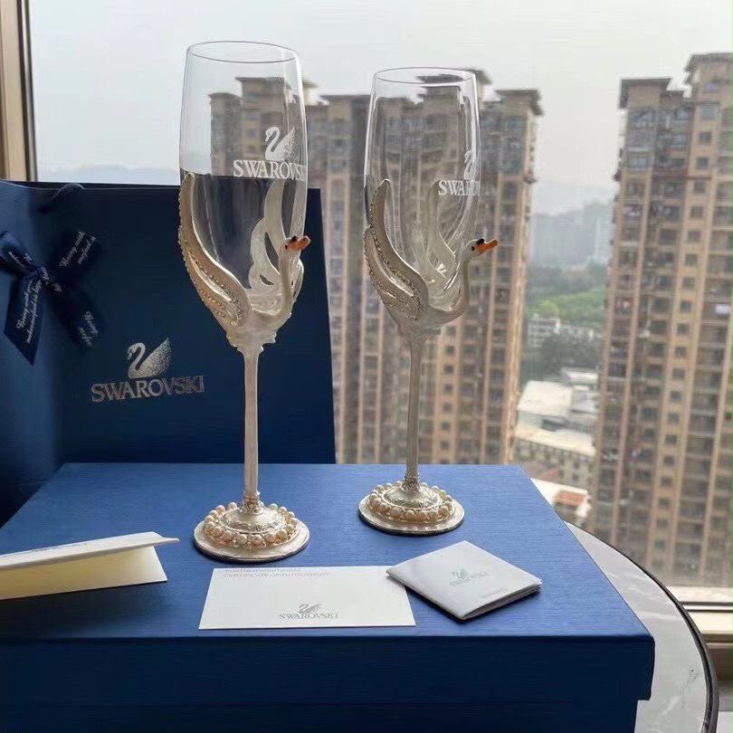 Swarovski Champagne glass (2) - Crystal Demair Store