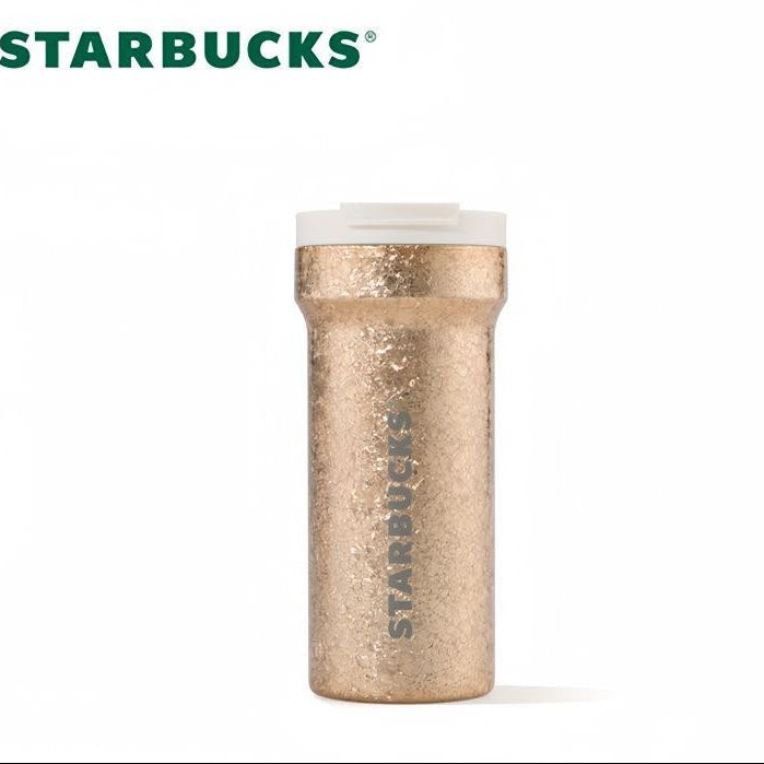 Starbucks 2025 Ocean Anniversary Gold Stainless Steel Tumbler