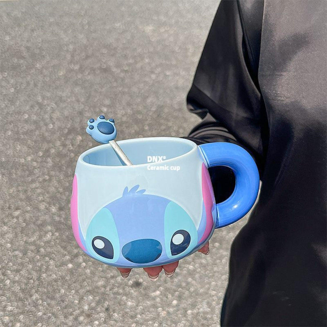 Disney Stitch & Angel Mug with Accessories