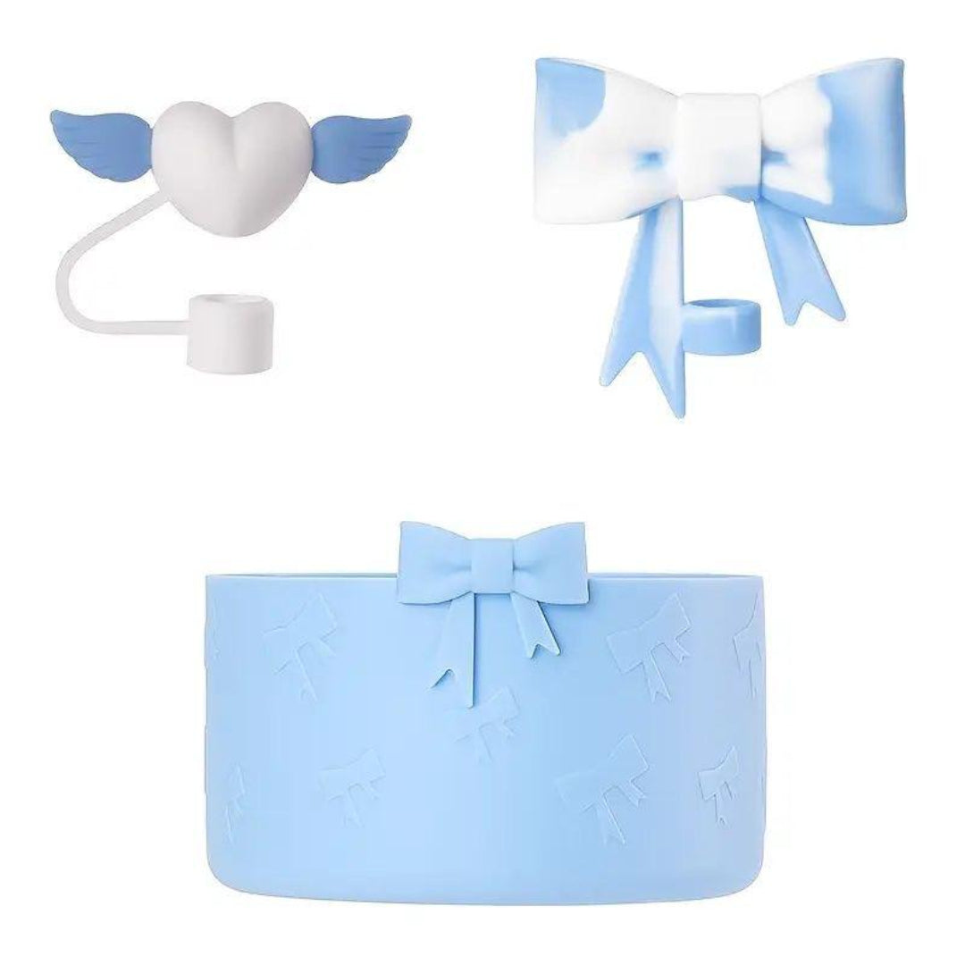 Elegant Silicone Bow Accessory Set