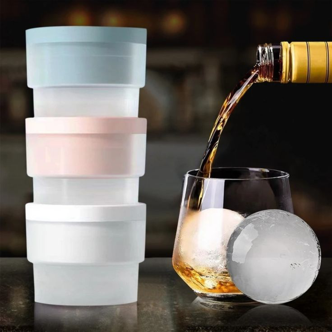 A mold for making large ice balls