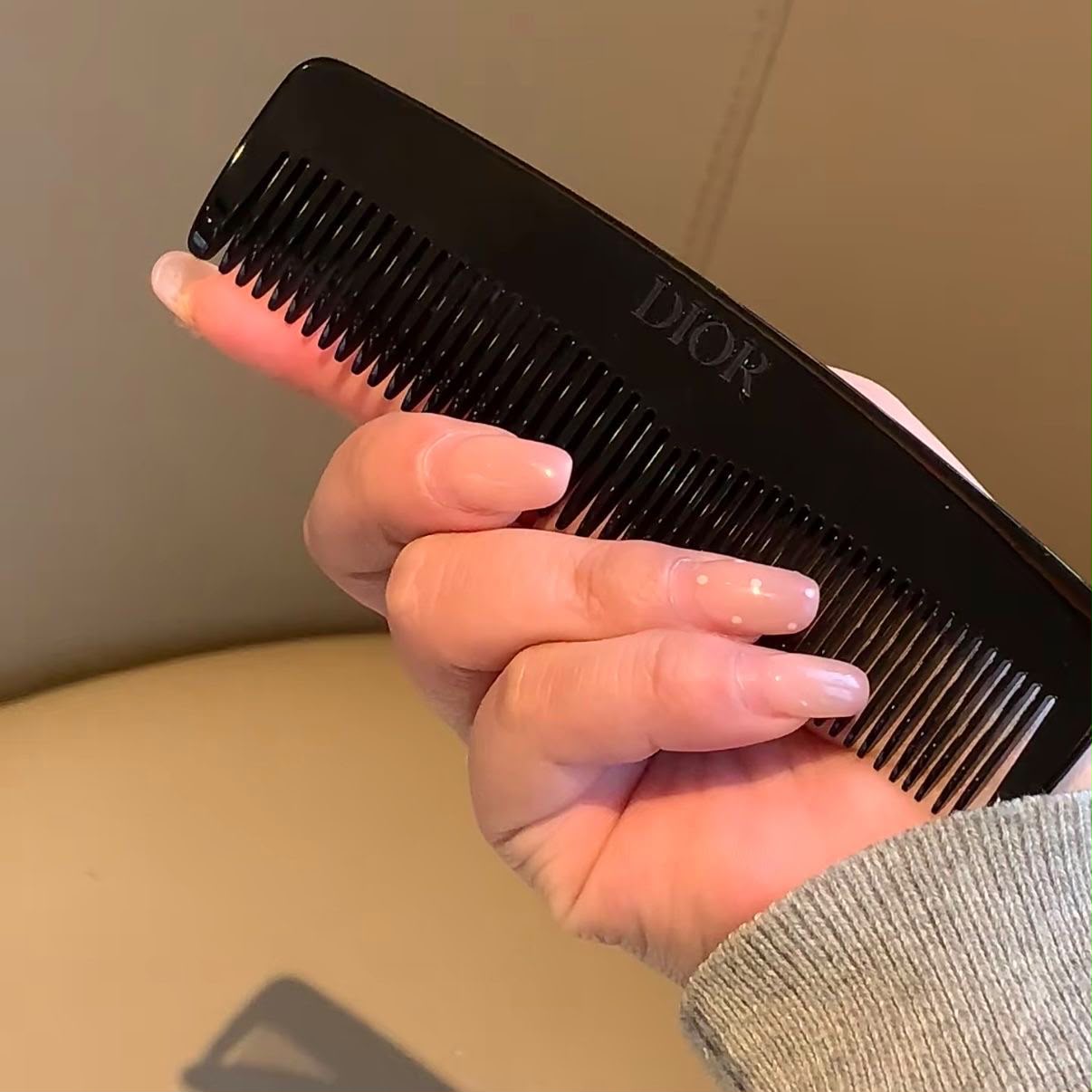 Dior Hair Comb with a Leather Case DIOR
