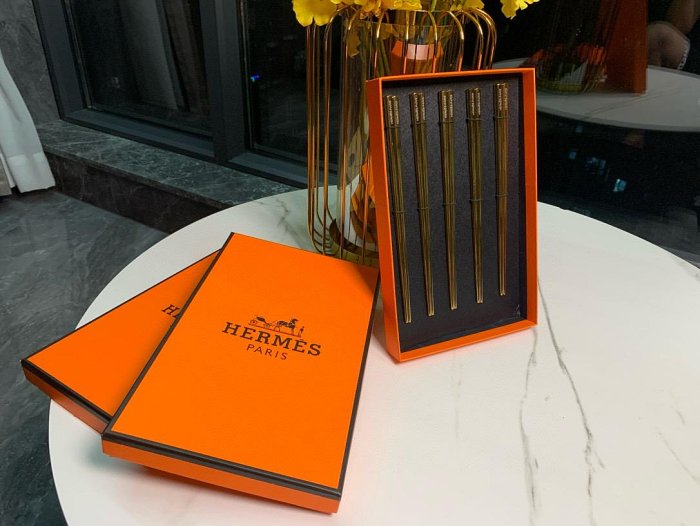 Hermès Elegant Set of Reusable Chopsticks