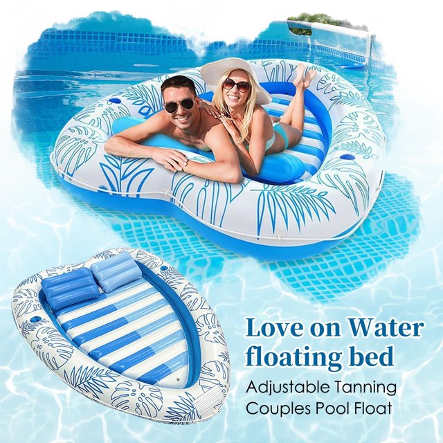 1pc Inflatable Heart-Shaped Pool Float