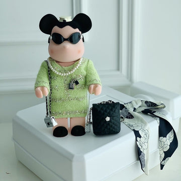 Coco Chanel-inspired Violent Bear 28cm flocked material Coco Chanel