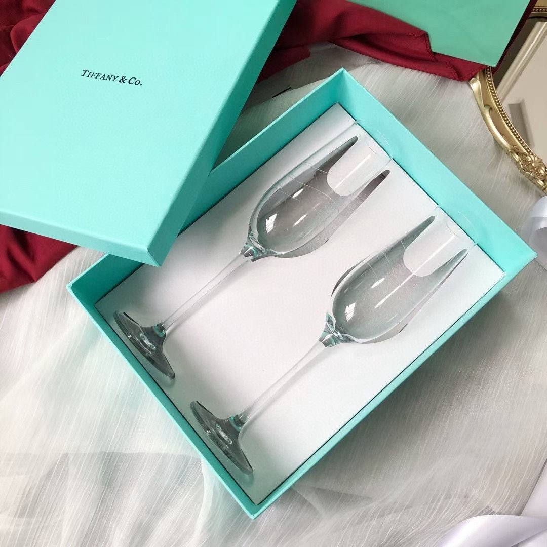 Tiffany & Co. Crystal Flutes - Set of 2