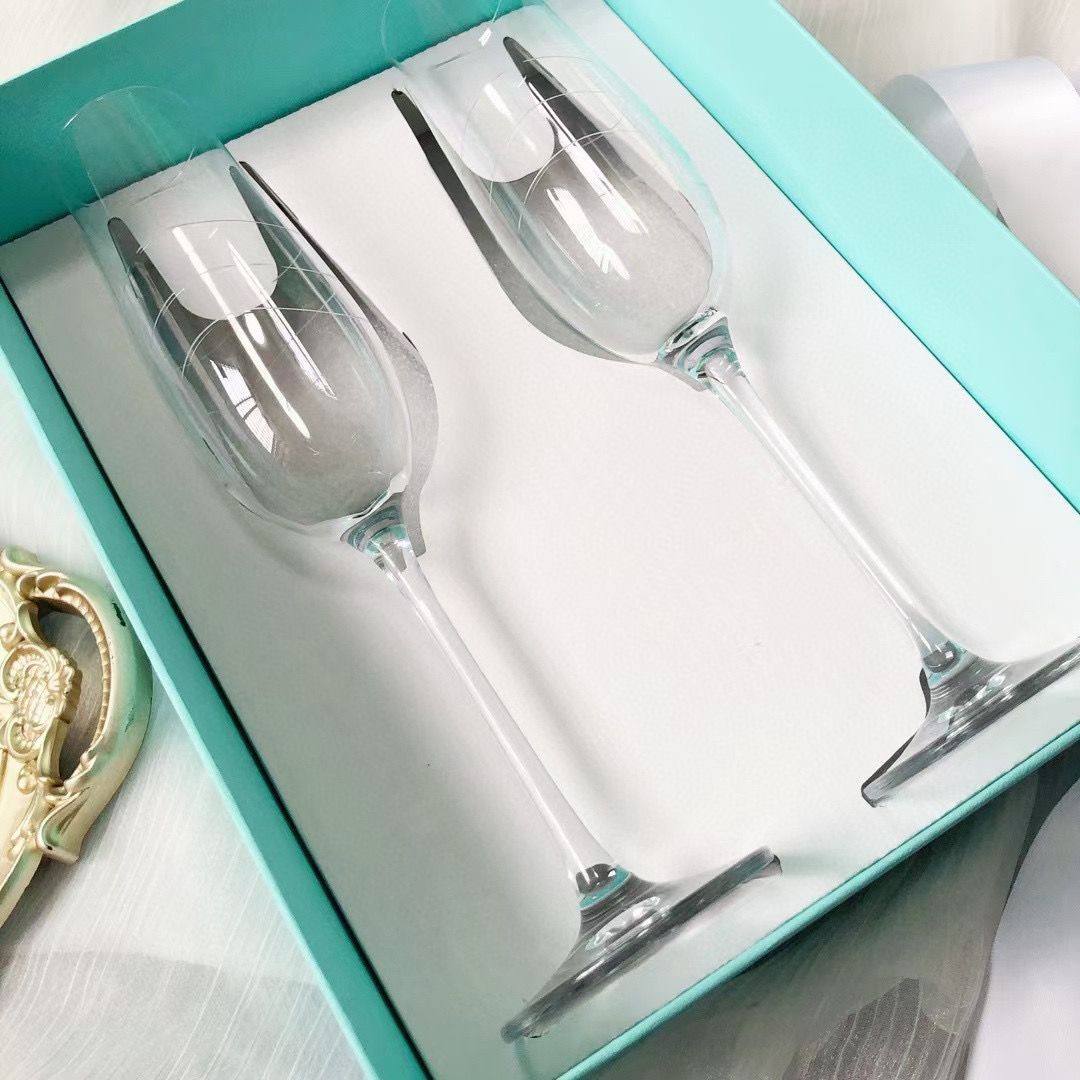Tiffany & Co. Crystal Flutes - Set of 2
