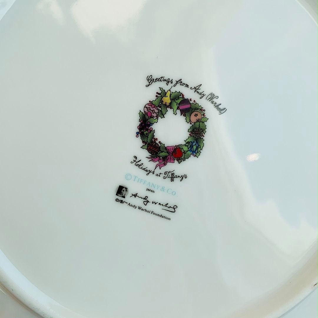 Tiffany & Co. x Andy Warhol Festive Bone China Set of 6 Dessert Plates