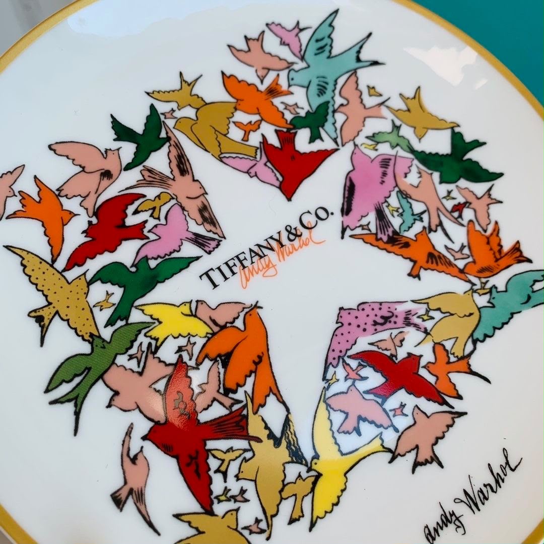 Tiffany & Co. x Andy Warhol Festive Bone China Set of 6 Dessert Plates