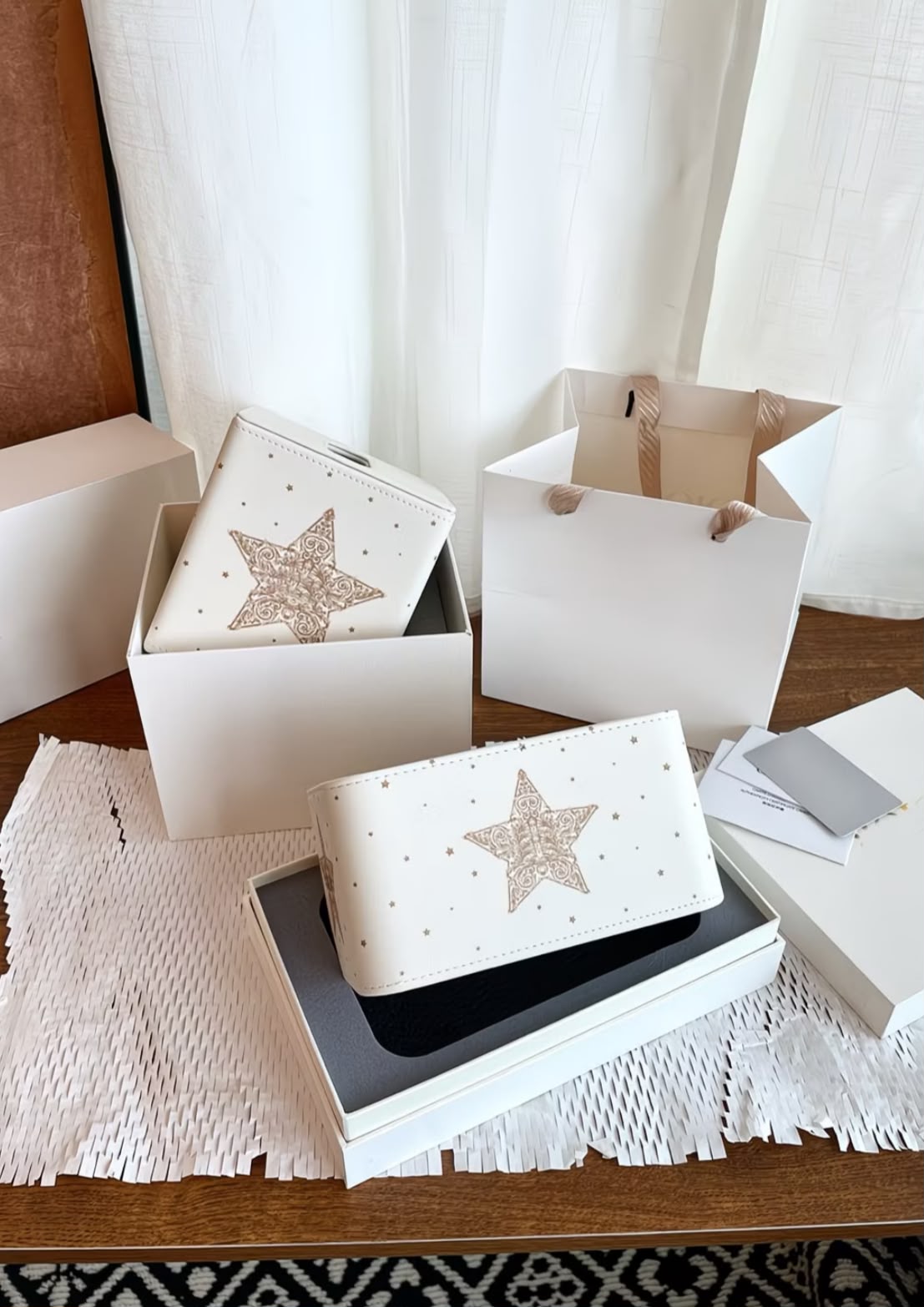 Christian Dior Leather Square Cardboard Box Tissue Holder