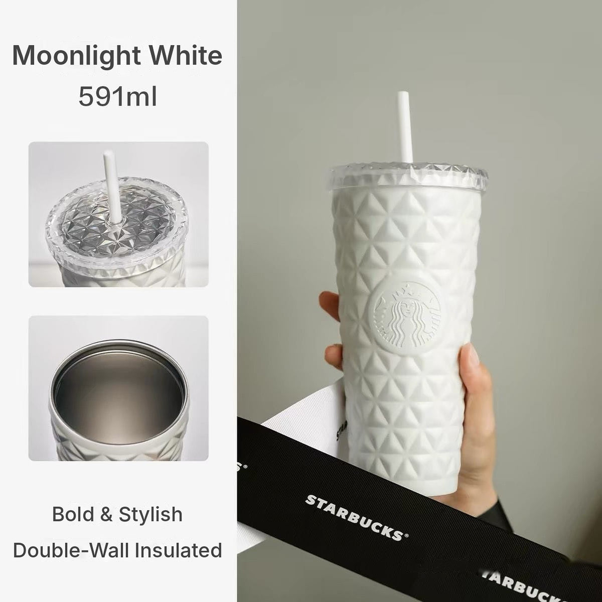 Starbucks Insulated Stainless Steel Straw Tumbler – Gift Box Included