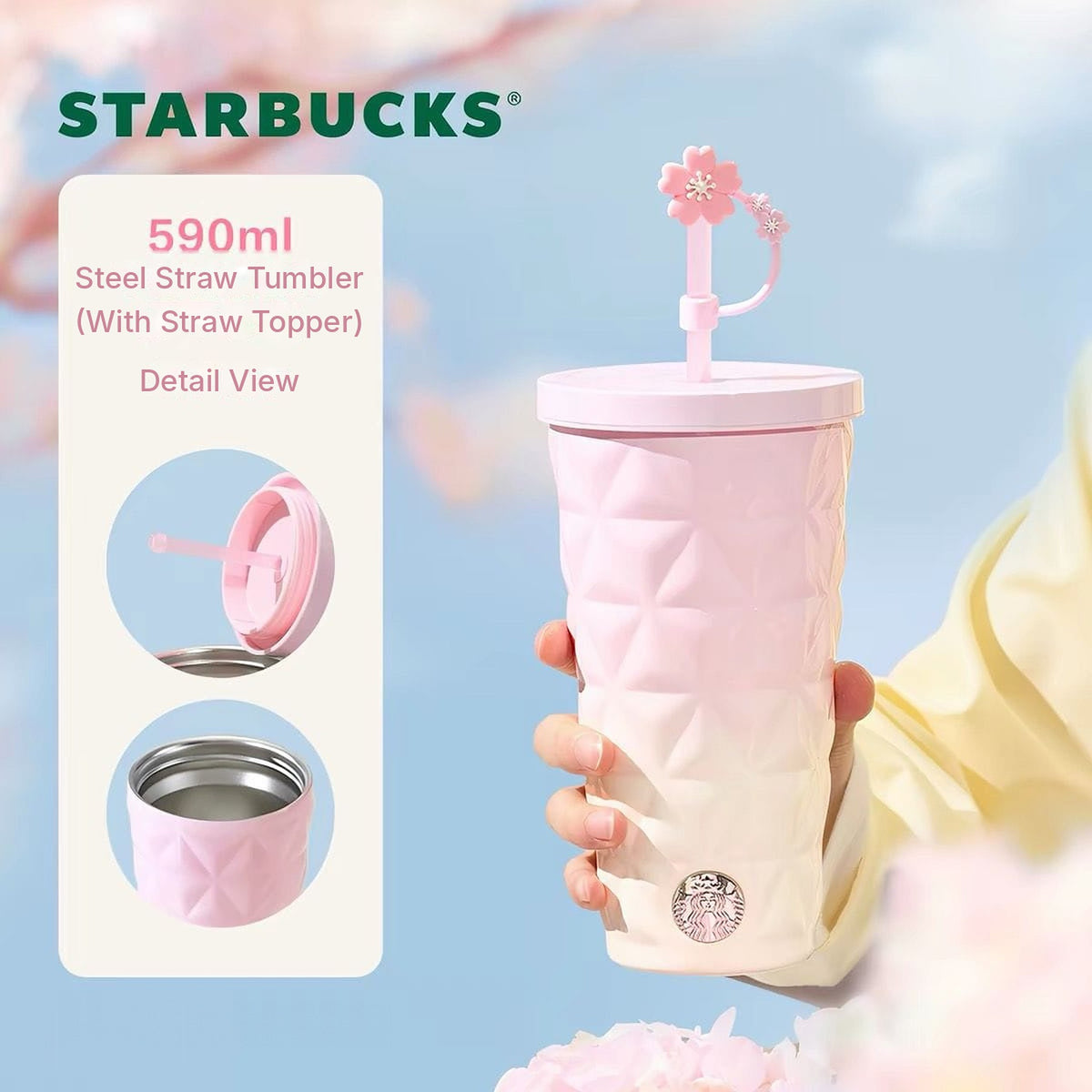 Starbucks Insulated Stainless Steel Straw Tumbler – Gift Box Included